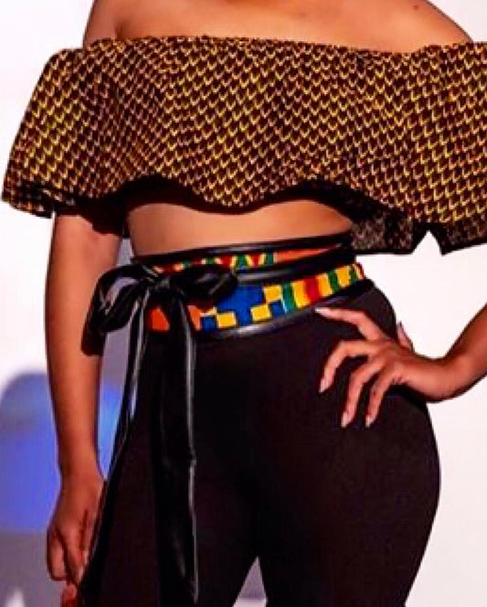 Zuhrah Kente Waist Belt