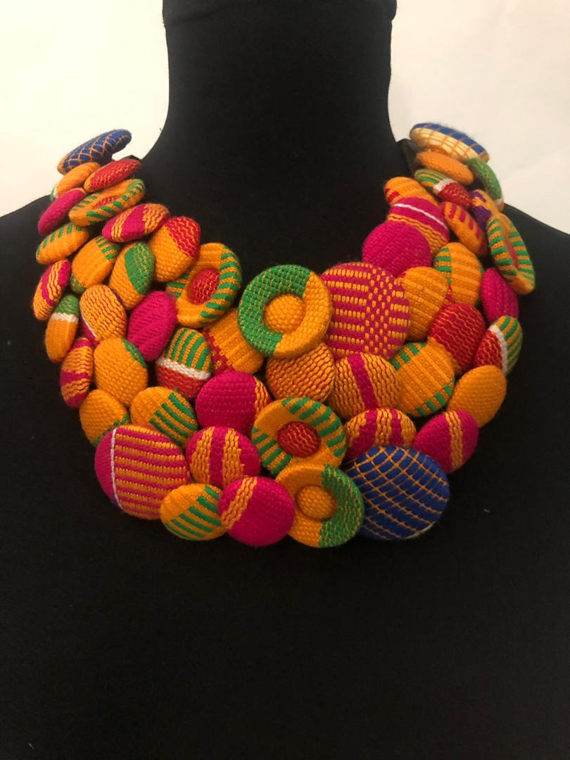 Kente African Necklace