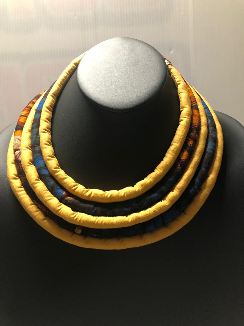 Ankara Fabrics cord Choker Necklace