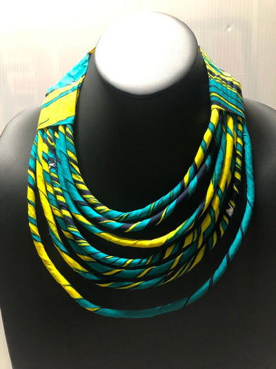 Ankara Fabrics cord Choker Necklace