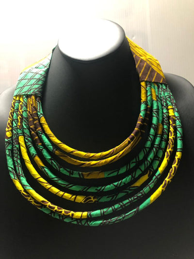 Ankara Fabrics cord Choker Necklace