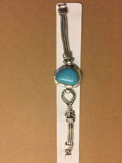 Blue Stone Inlay Bracelet
