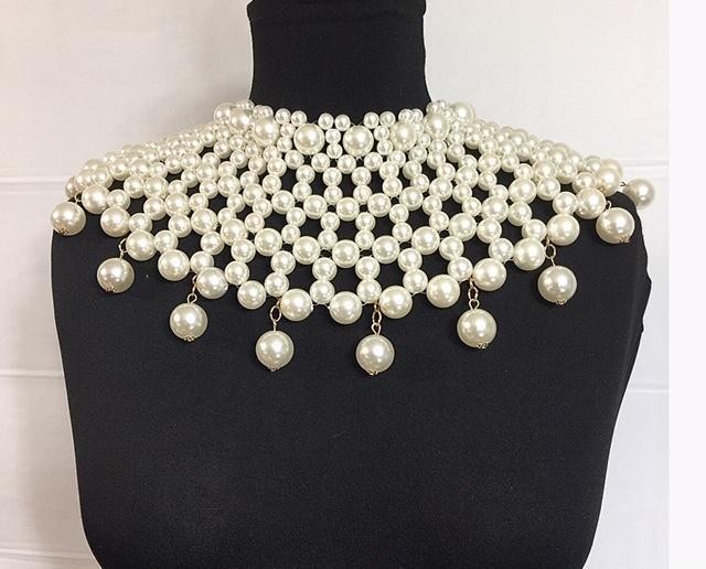 Fashion Pearls Cream Necklace