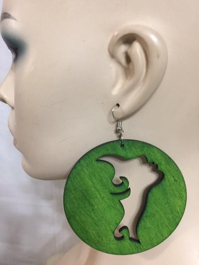 Variety Circle Wood Earrings