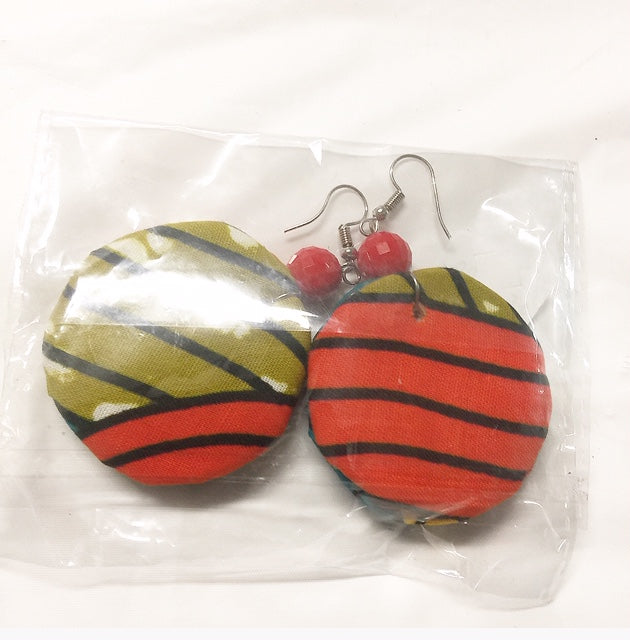 Fabric Puff Earrings