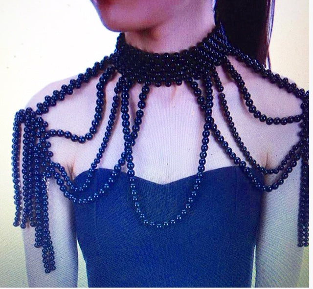 Costume Water Fall Cape Necklace